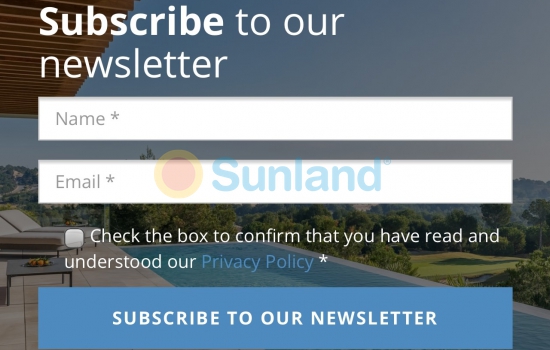 Sunland now gives you the opportunity to receive regular newsletters