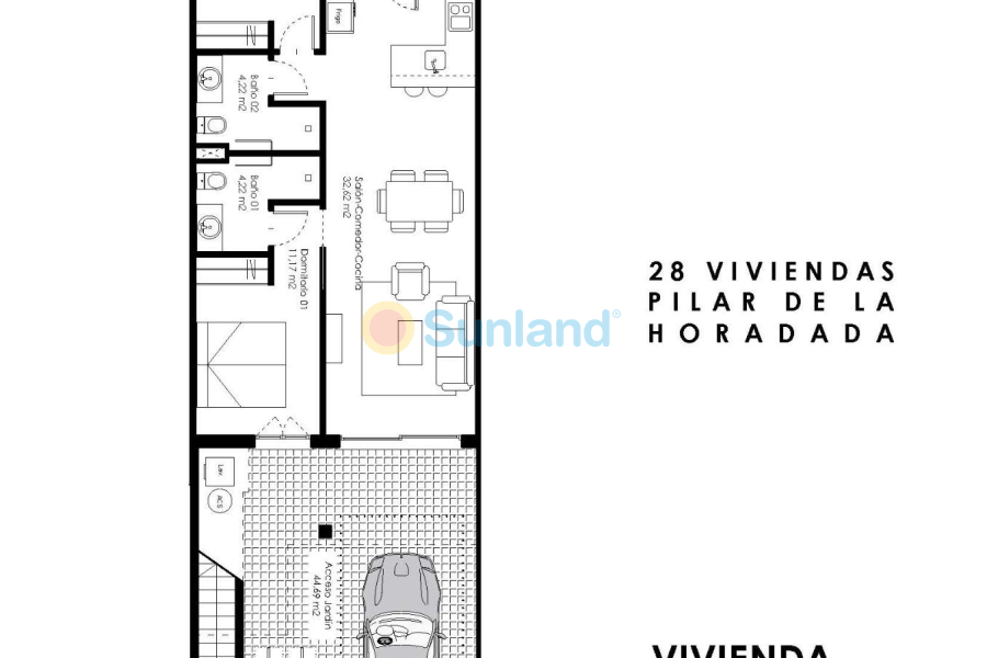 Nueva construcción  - Ground Floor Bungalow - Pilar de la Horadada - pueblo