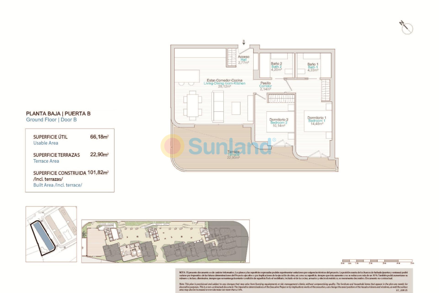 New Build - Ground floor apartment - Villajoyosa - La Tellerola