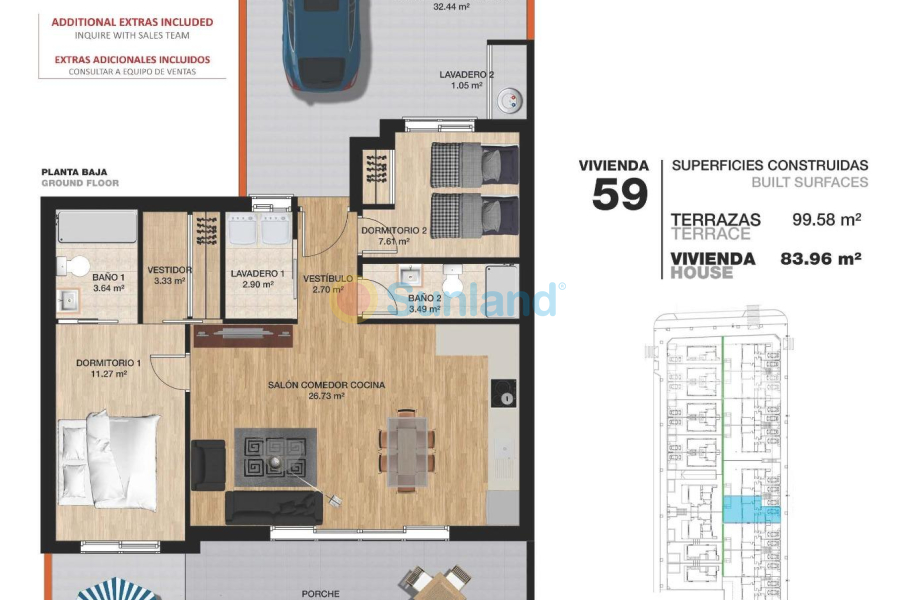 New Build - Bungalow - Pilar de la Horadada - La Torre de la Horadada