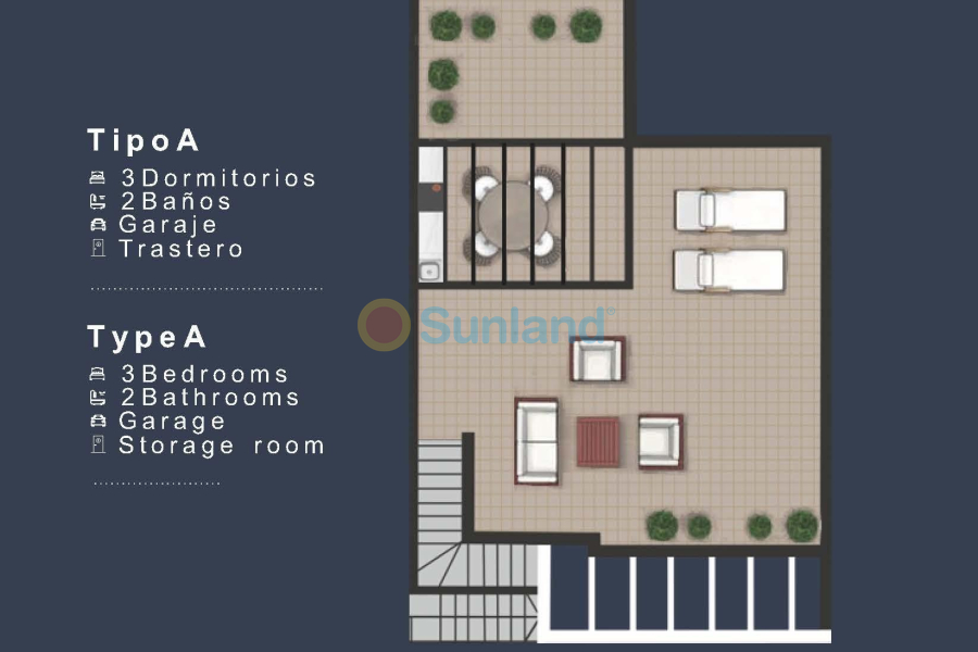 Ny bygg - Top Floor Bungalow - San Pedro del Pinatar - Los Pinos