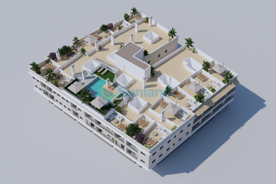 New Build - Ground floor apartment - Algorfa - Pueblo