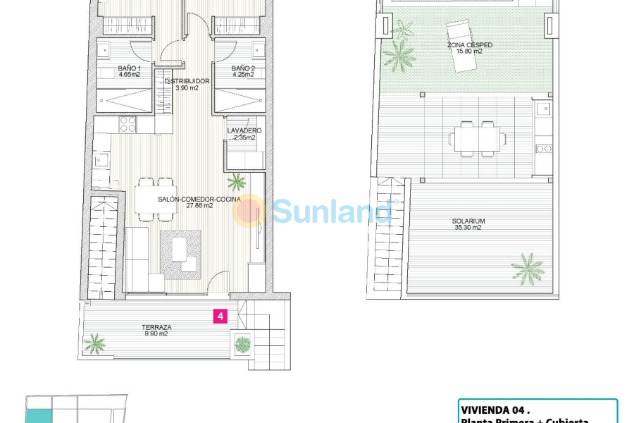 Nueva construcción  - Top Floor Bungalow - San Pedro del Pinatar - Lo Pagan