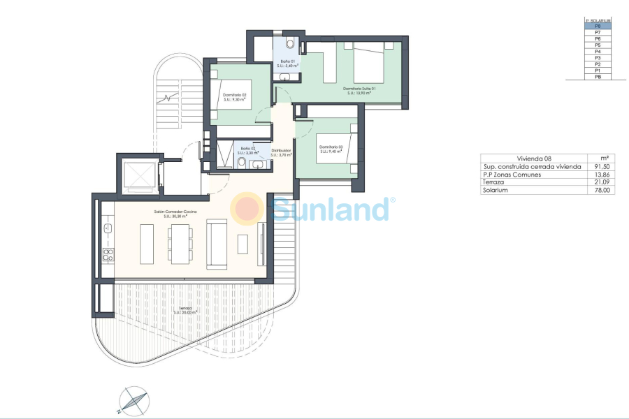 Ny bygg - Toppleilighet - Guardamar del Segura - Avenida del Puerto