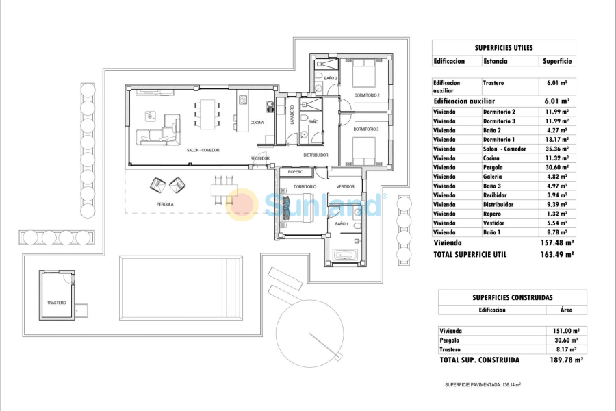New Build - Villa - Aspe - Poligono 19