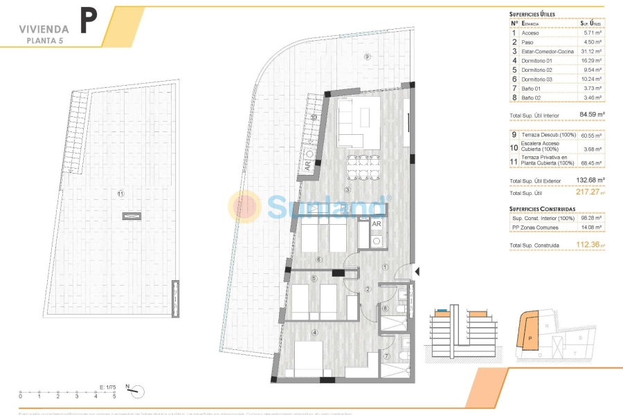 Ny bygg - Toppleilighet - Torrevieja - Centro
