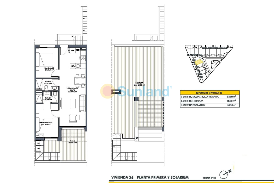 Ny bygg - Top Floor Bungalow - San Fulgencio - Pueblo