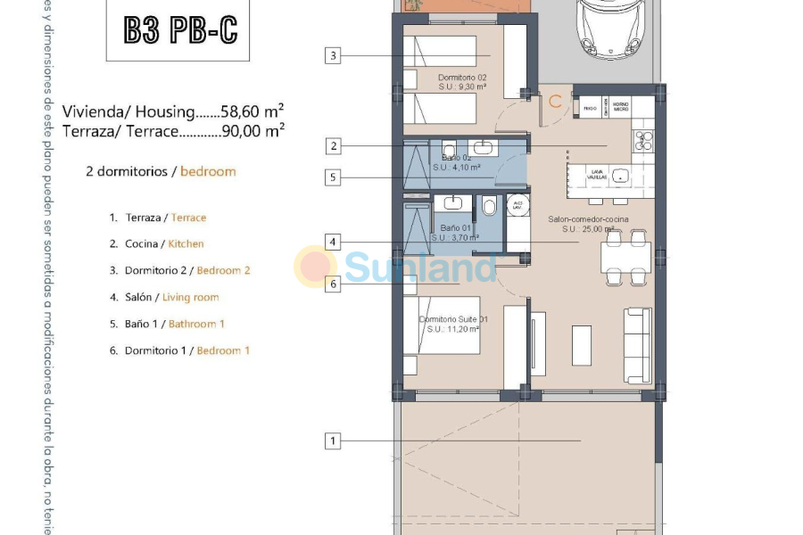 Nueva construcción  - Ground floor apartment - Los Alcázares - Serena Golf