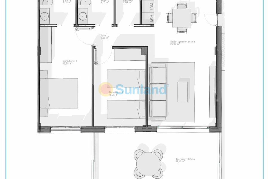 Nueva construcción  - Apartamento - Vera - Pueblo Salinas
