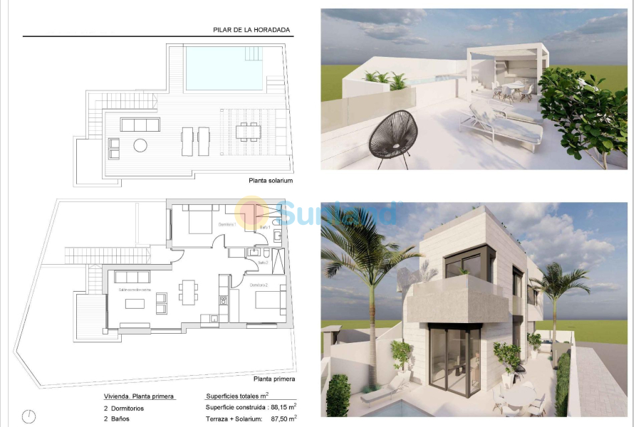 New Build - Top Floor Bungalow - Orihuela costa - pueblo