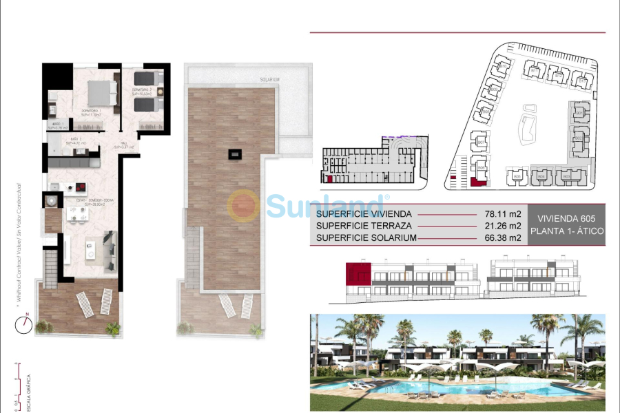 New Build - Top Floor Bungalow - Ciudad Quesada - Lo Marabu