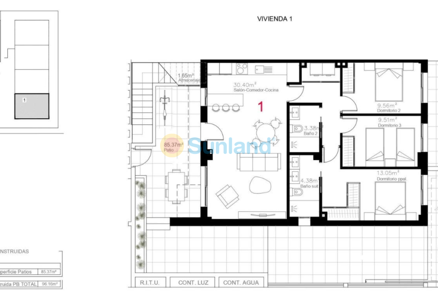 Nueva construcción  - Ground Floor Bungalow - Pilar de la Horadada - pueblo