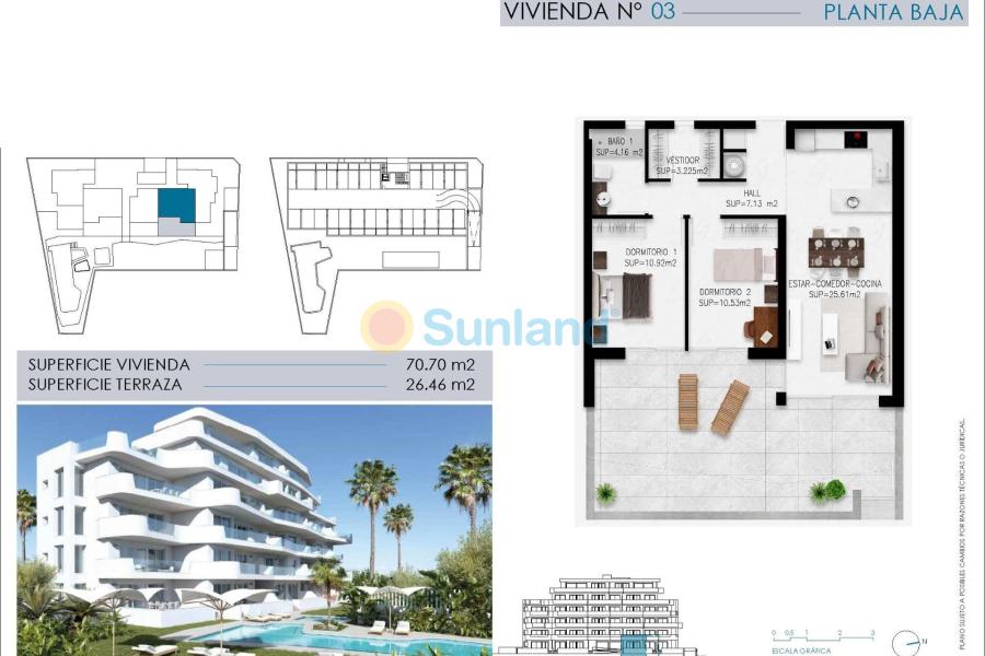 New Build - Ground floor apartment - Orihuela costa - Mil Palmeras