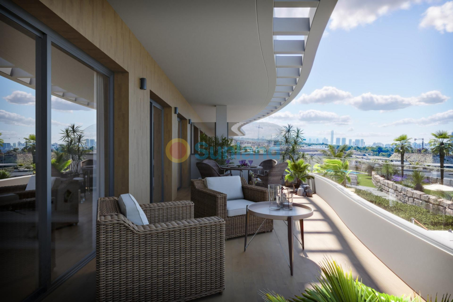 New Build - Ground floor apartment - Finestrat - Campana garden