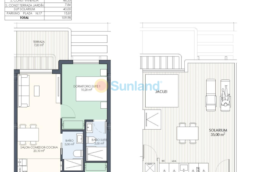 Ny bygg - Top Floor Bungalow - Pilar de la Horadada - Playa de las Higuericas