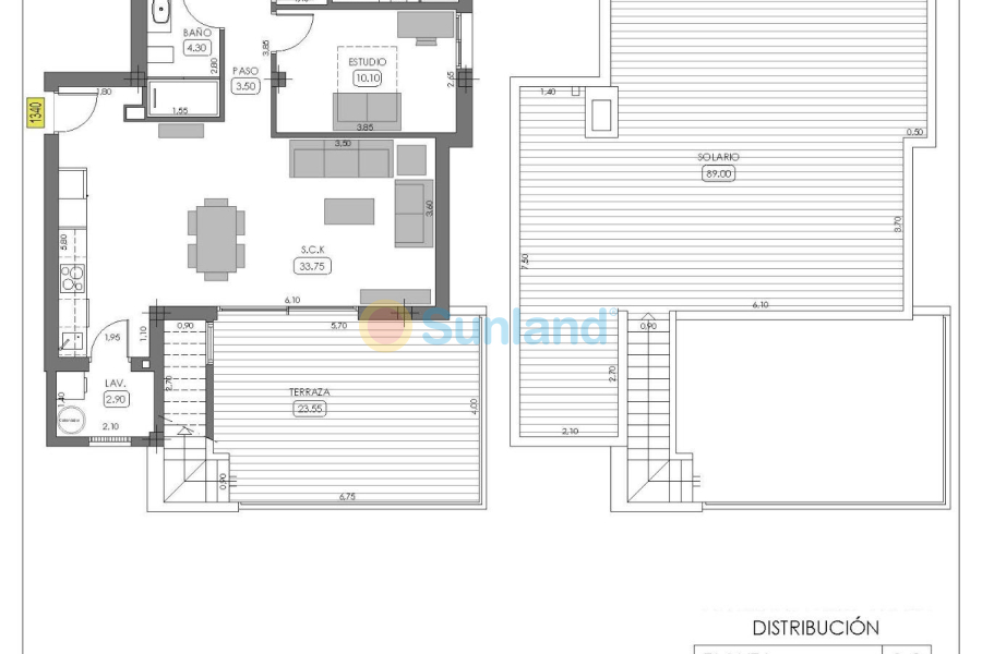 Nueva construcción  - Top Floor Bungalow - Algorfa - La finca golf