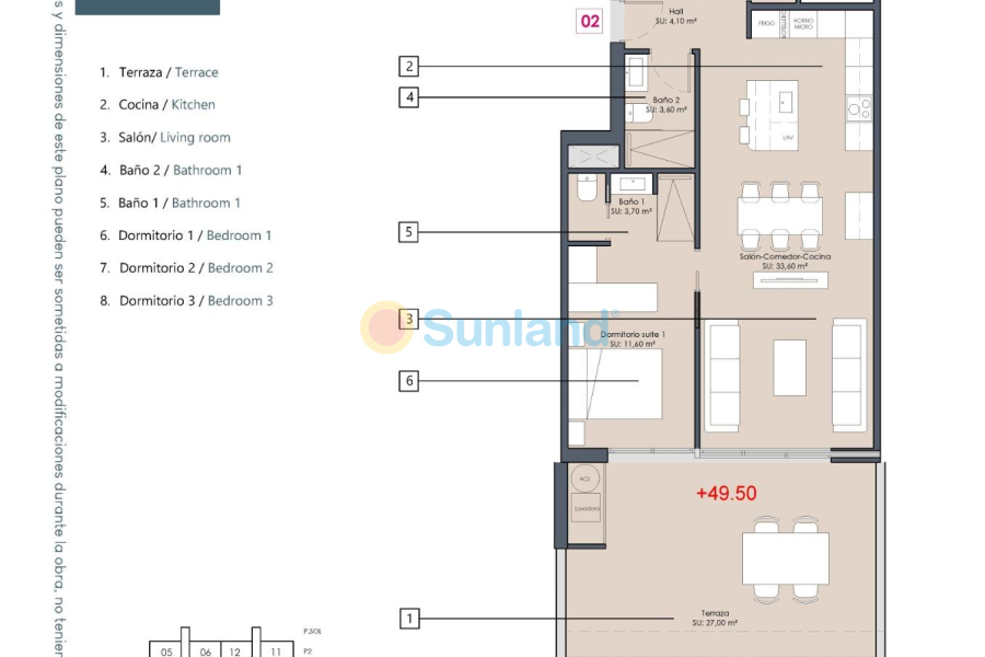 New Build - Ground floor apartment - Benijofar - Pueblo