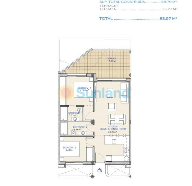 Nueva construcción  - Apartamento - Los Alcázares - Serena Golf