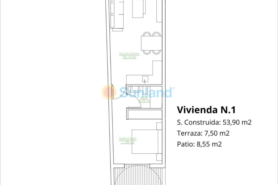 Ny bygg - Ground Floor Bungalow - San Pedro del Pinatar - Los antolinos