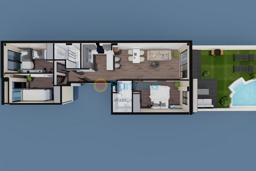 New Build - Ground floor apartment - Orihuela costa - pueblo