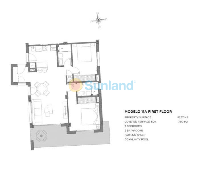 New Build - Apartment - Los Alcázares - Parque Diana