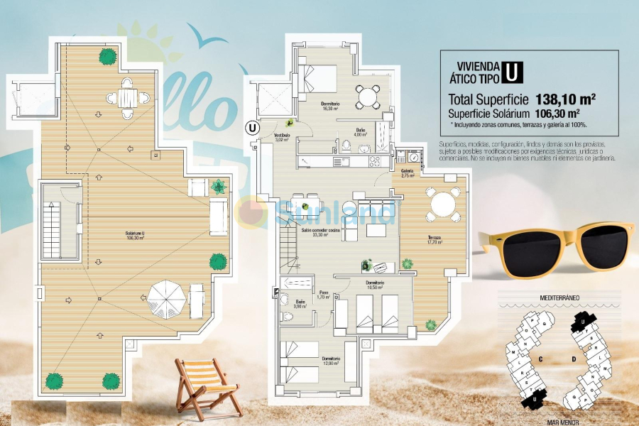 New Build - Penthouse - La Manga del Mar Menor - La Manga