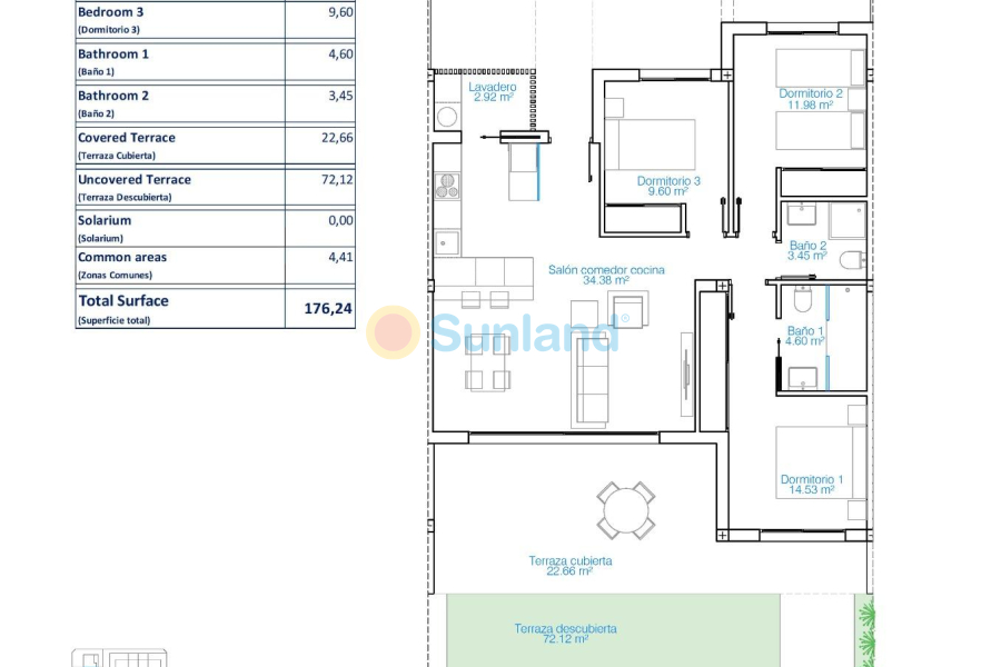Ny bygg - Ground floor apartment - Pilar de la Horadada - Playa de las Higuericas