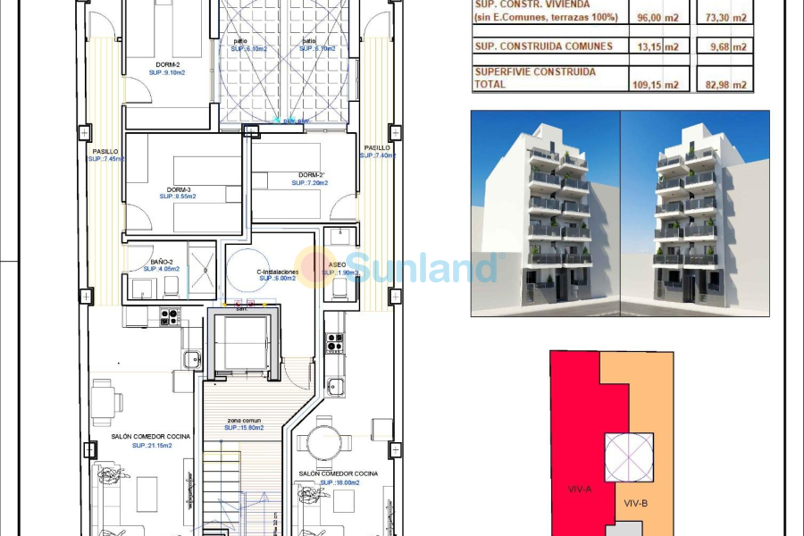 Ny bygg - Ground floor apartment - Torrevieja - Playa de El Cura