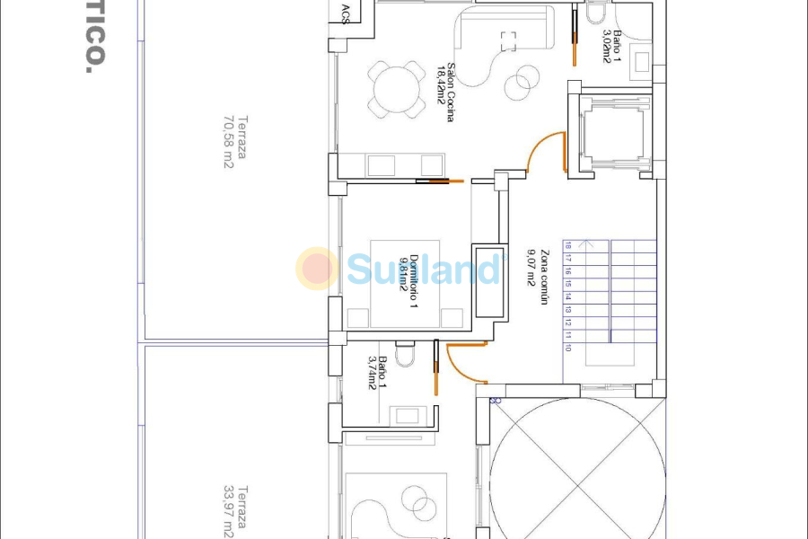 Ny bygg - Toppleilighet - Guardamar del Segura - Pueblo