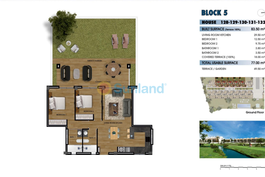 New Build - Ground floor apartment - Los Alcázares - La Serena Golf