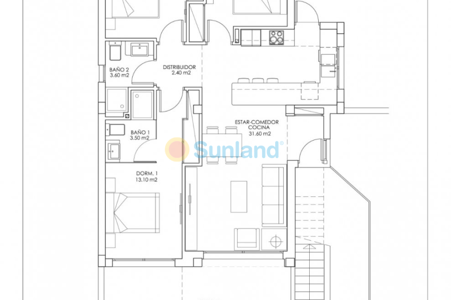 Nueva construcción  - Ground Floor Bungalow - San Miguel De Salinas - VistaBella Golf