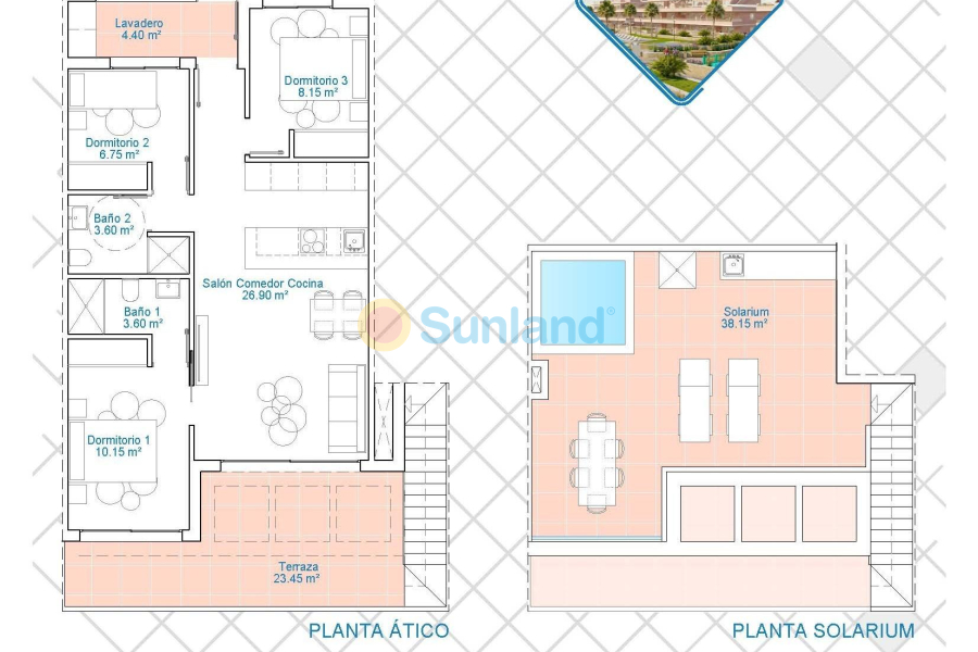 Ny bygg - Toppleilighet - Pilar de la Horadada - Lo Monte