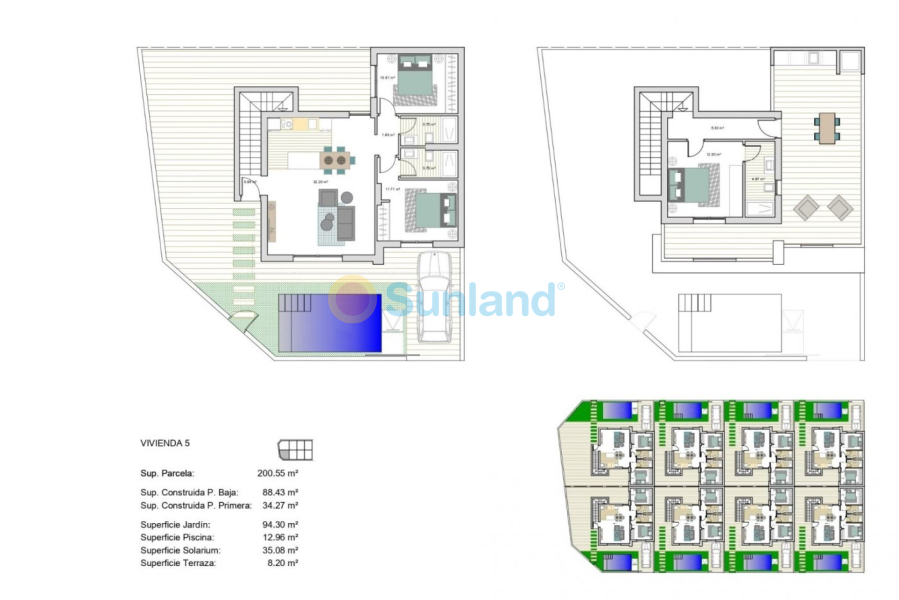 New Build - Semidetached - Torre Pacheco - Roldán