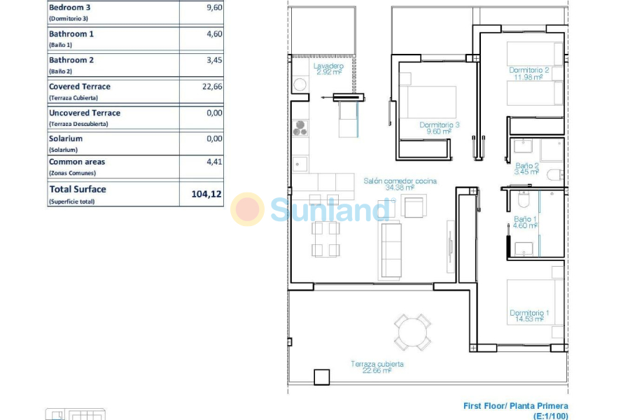 Новостройка - Апартамент - Pilar de la Horadada - Playa de las Higuericas