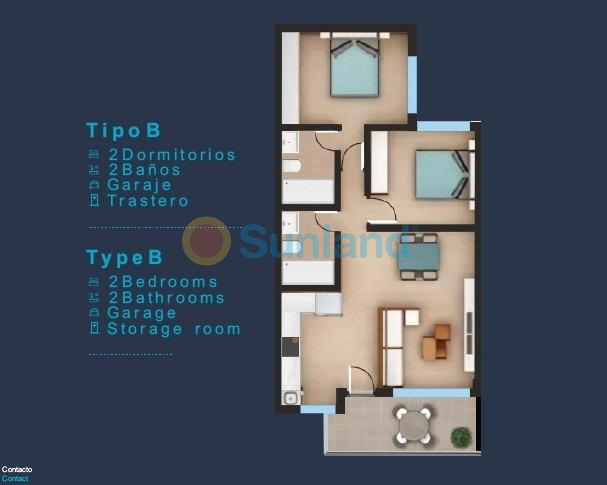 Ny bygg - Top Floor Bungalow - San Pedro del Pinatar - Los Pinos