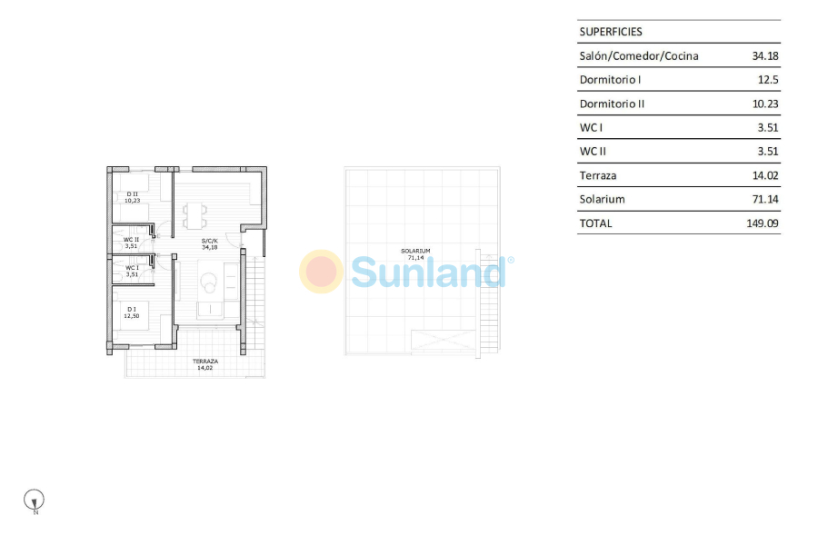 New Build - Top Floor Bungalow - San Miguel De Salinas - Pueblo