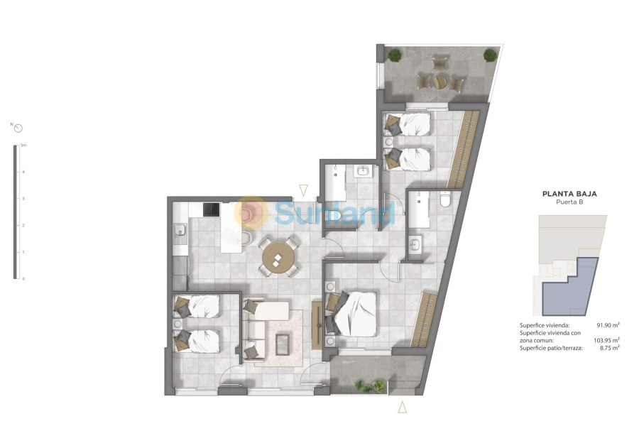 New Build - Ground floor apartment - Guardamar del Segura - Pueblo