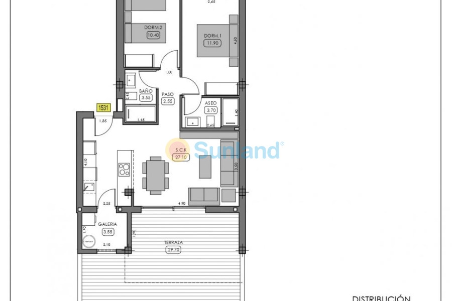 New Build - Ground Floor Bungalow - Algorfa - La finca golf