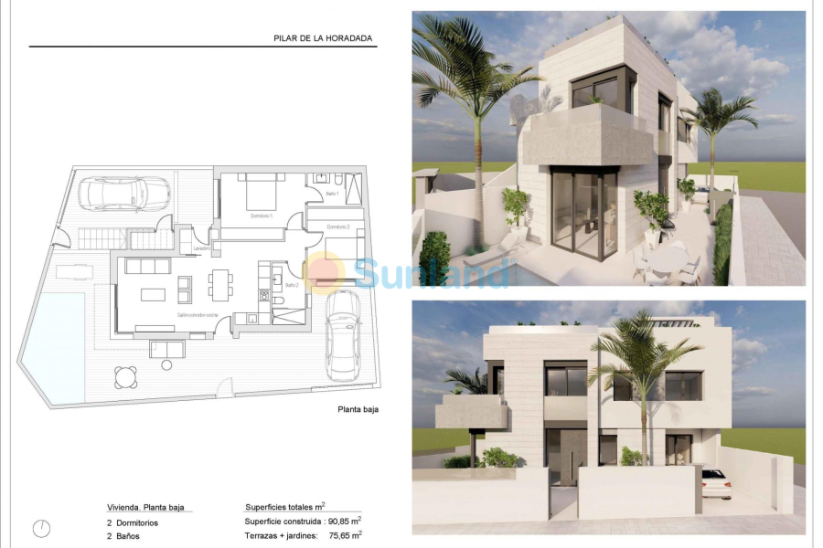 Ny bygg - Ground Floor Bungalow - Pilar de la Horadada - pueblo