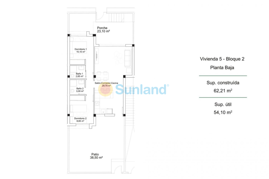 New Build - Ground Floor Bungalow - Orihuela Costa - PAU 26