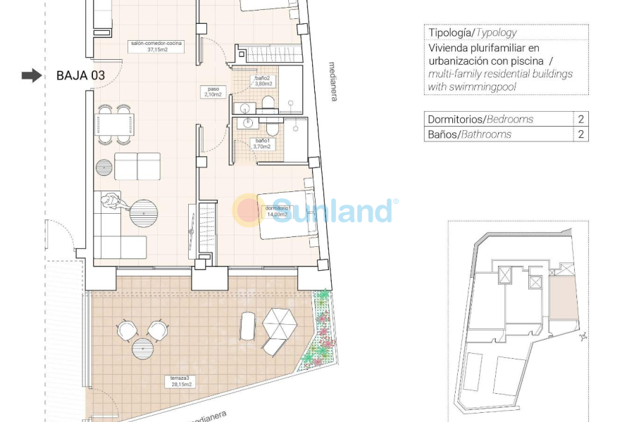 Ny bygg - Ground floor apartment - Hondón de las Nieves - Pueblo