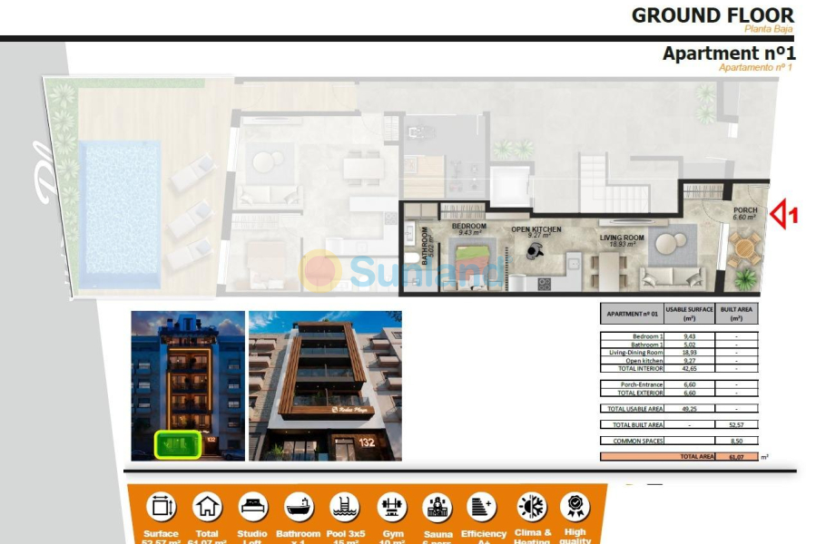 Ny bygg - Ground floor apartment - Torrevieja - Playa de El Cura