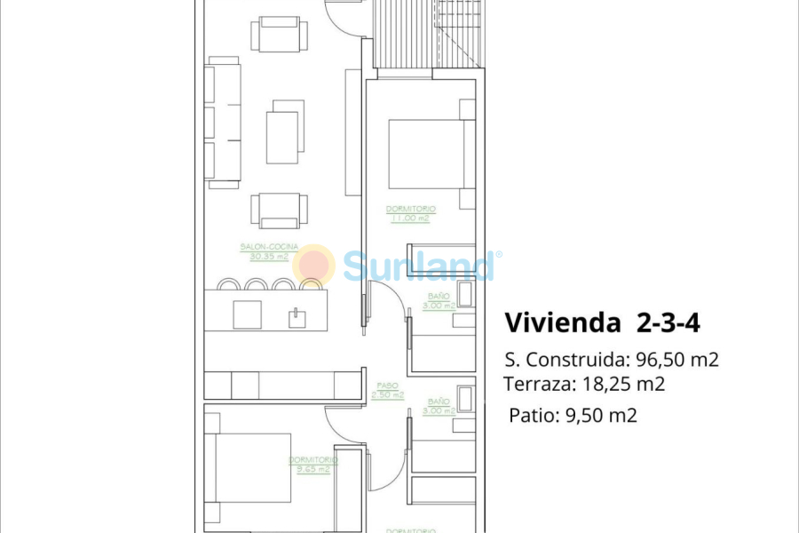 Ny bygg - Ground Floor Bungalow - San Pedro del Pinatar - Los antolinos