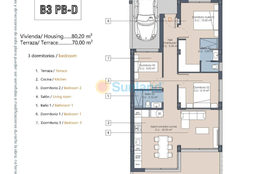Nueva construcción  - Ground floor apartment - Los Alcázares - Serena Golf