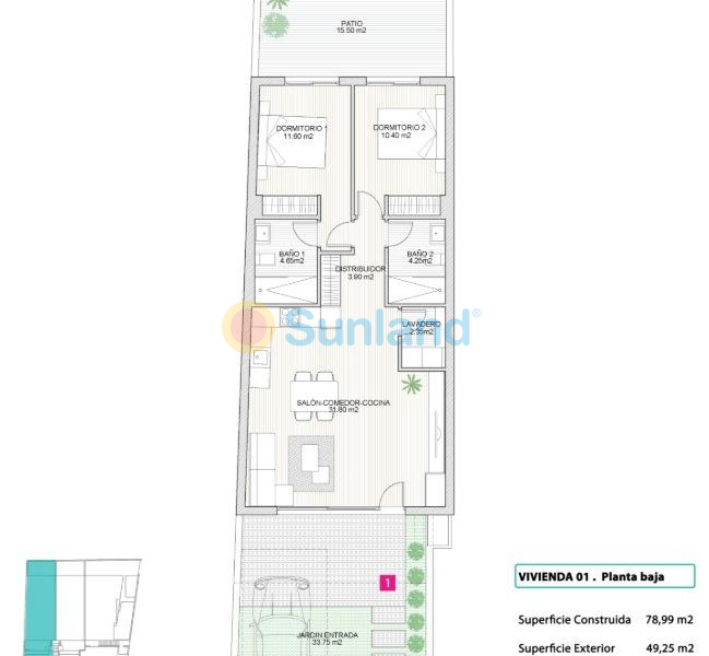 New Build - Ground Floor Bungalow - San Pedro del Pinatar - 