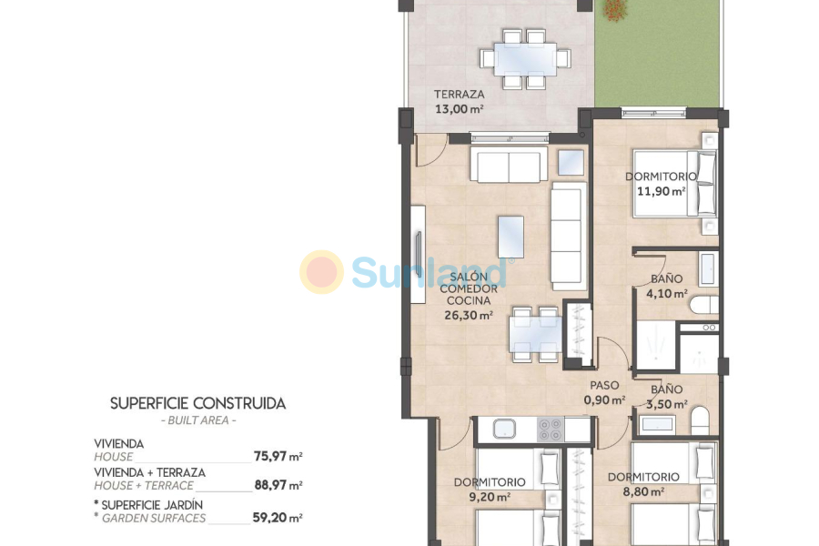 Ny bygg - Ground Floor Bungalow - San Miguel De Salinas - La Cañada