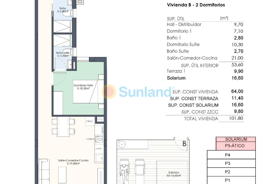 Ny bygg - Toppleilighet - Torrevieja - Habaneras