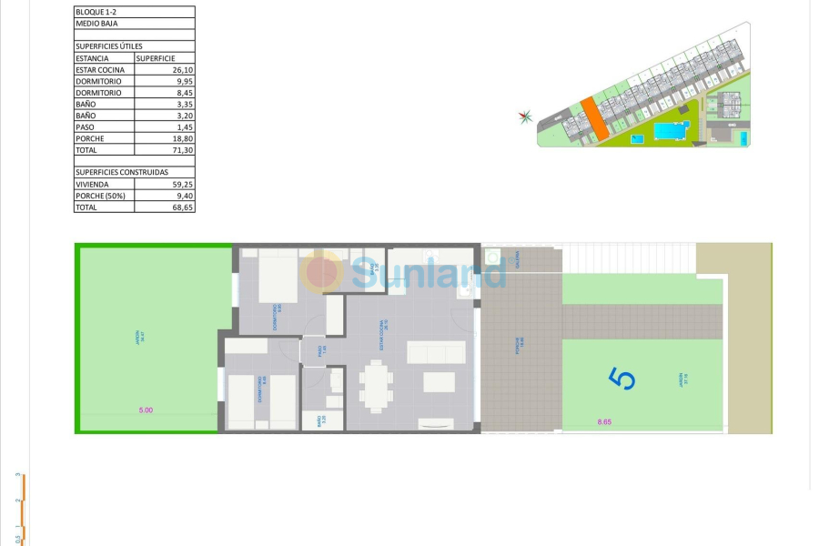 New Build - Ground Floor Bungalow - Orihuela costa - pueblo